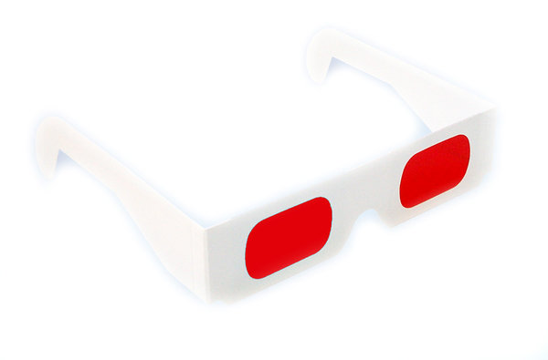 Decoderbrille rot/rot Pappe