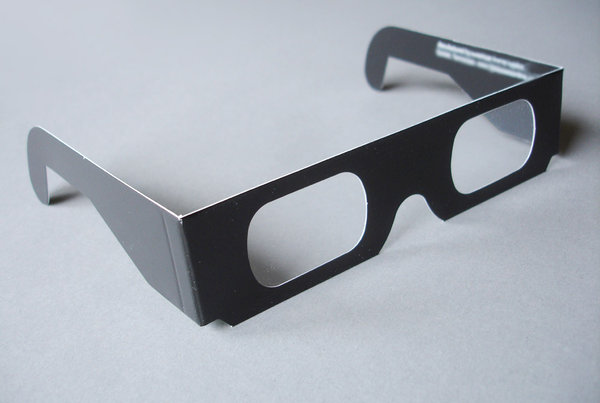ChromaDepth "Standard" 3-D Brille, Pappe - schwarz