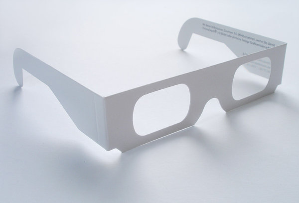 ChromaDepth "HD" 3-D Brille Pappe