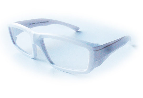 ChromaDepth "HD" 3-D Brille Kunststoff, weiß