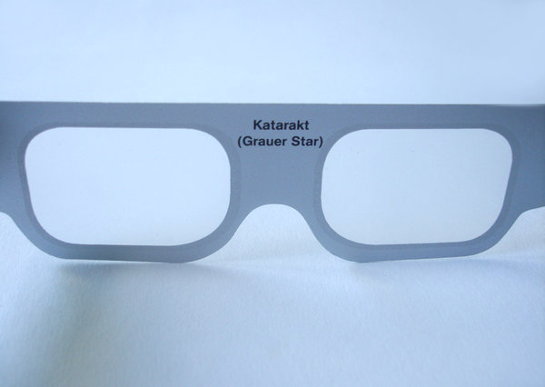 Simulationsbrille Augenkrankheiten: Katarakt (Grauer Star)
