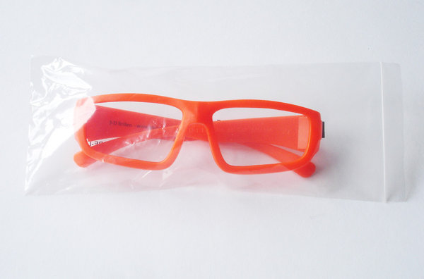 ChromaDepth "HD" 3-D Brille Kunststoff - Kindergröße, orange