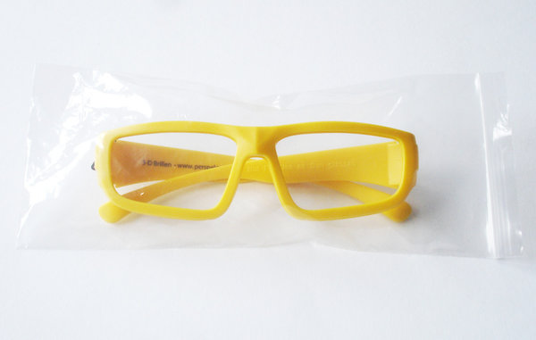 ChromaDepth  "HD" 3-D Brille Kunststoff - Kindergröße, gelb