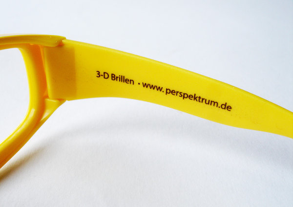 ChromaDepth  "HD" 3-D Brille Kunststoff - Kindergröße, gelb