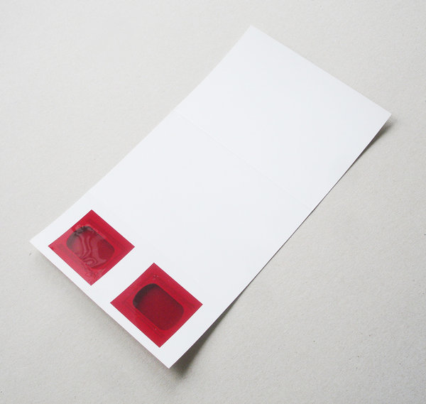Decoder Postkarte rot/rot Pappe