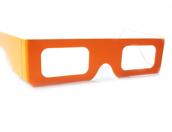 Chroma "HD" 3-D Brille Pappe - NEON Orange