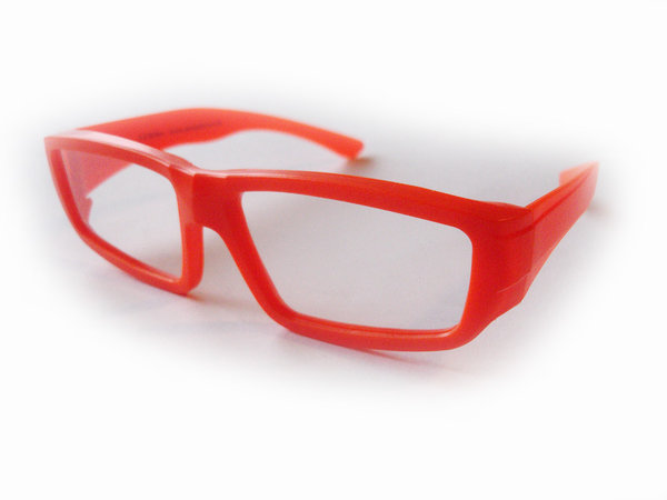 ChromaDepth "HD" 3-D Brille Kunststoff, orange